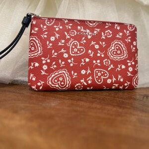 Coach Corner Zip Wristlet